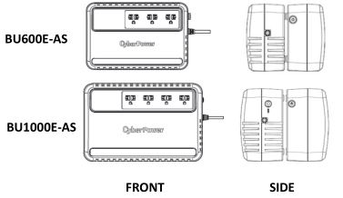 hình ảnh thiết kế bộ lưu điện Cyberpower BU600E/BU1000E